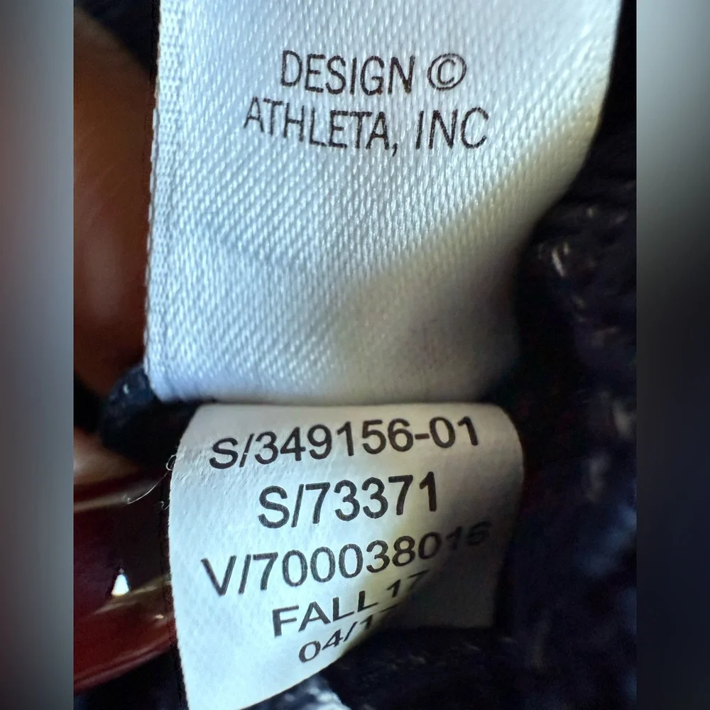 Athleta Herringbone Metro High Waisted Leggings Sz Small Heather Gray Pockets - Picture 12 of 15
